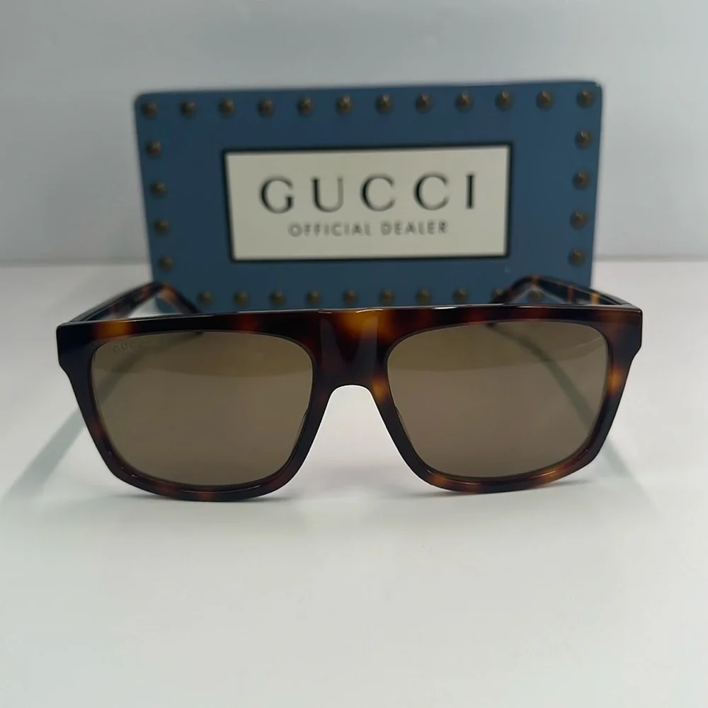 New Authentic Gucci GG0450S 003 57 Men's Sunglasses
